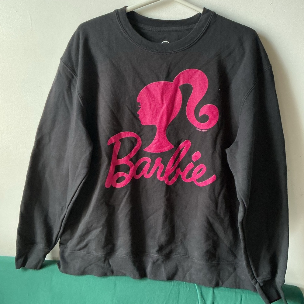 Mattel Black Tee with Pink Graphic